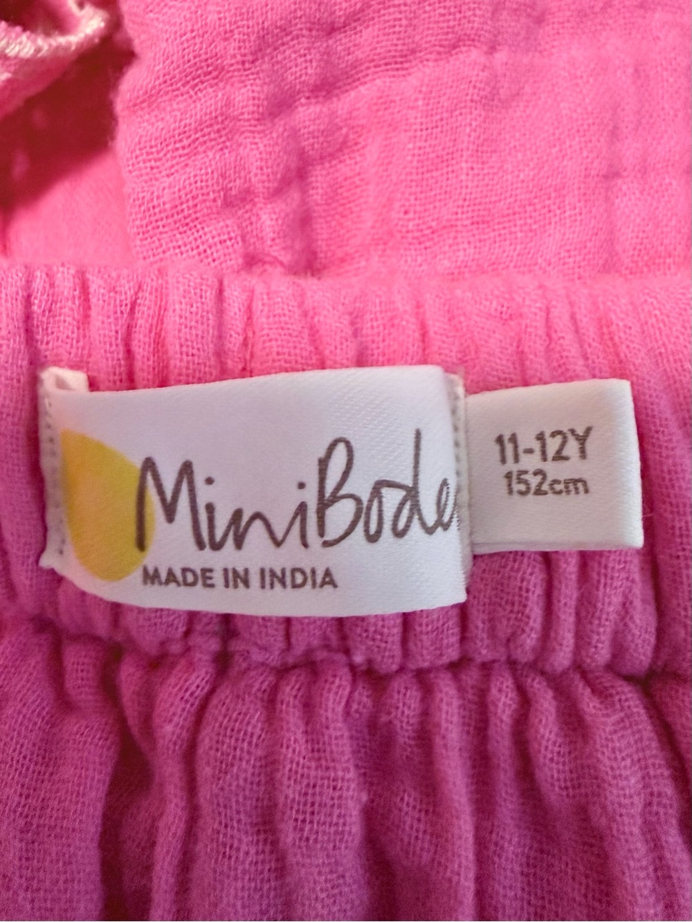 Mini Boden Bright Pink Tiered Eyelet Trim Skirt - Picture 5 of 6